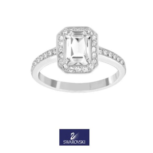 Swarovski Jewelry - Swarovski Ring set (2) Attract Light Rectangular